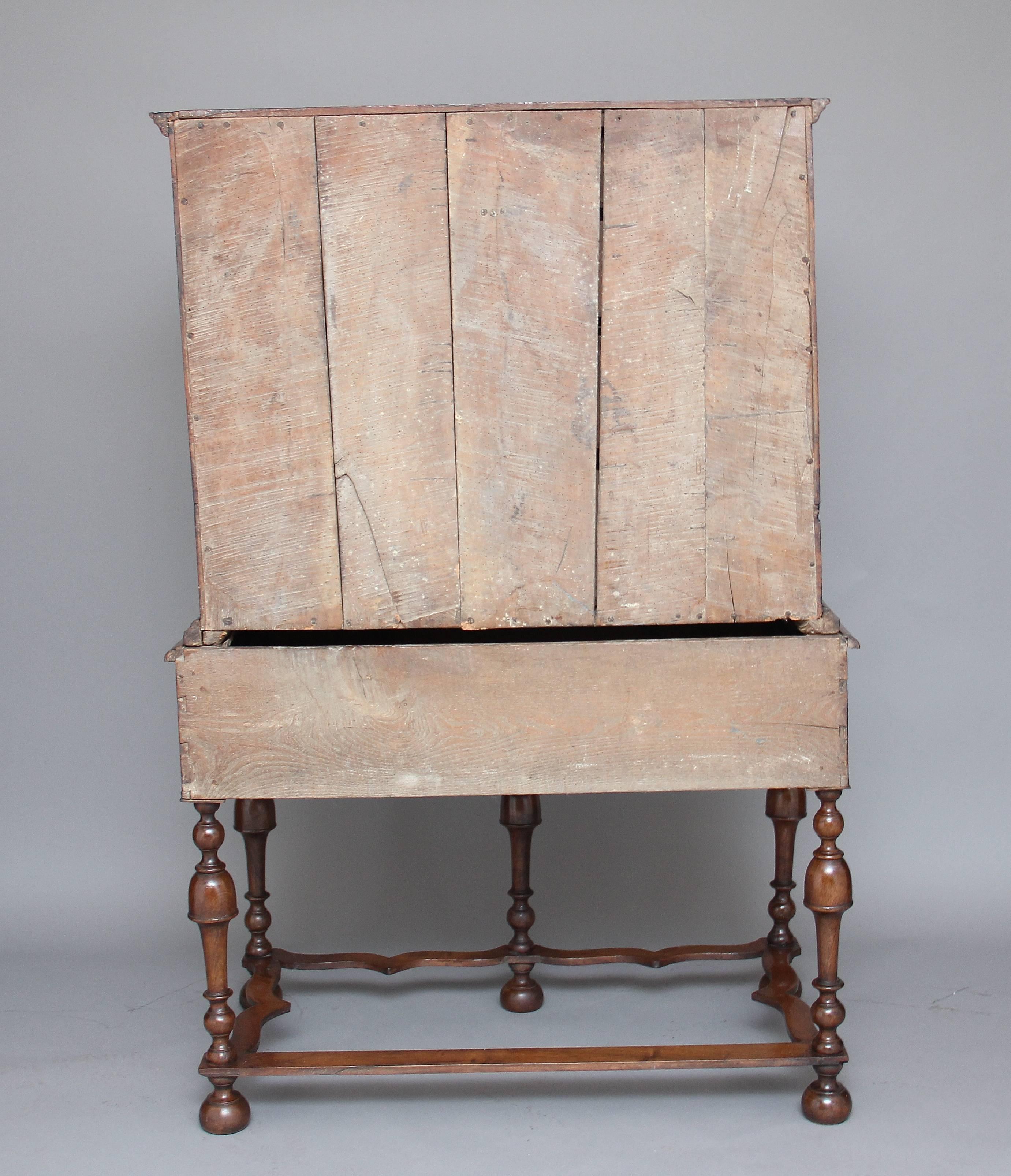 18th Century Walnut Chest on Stand 1