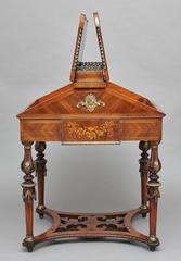 19th Century French Kingwood Miniature Partners Desk