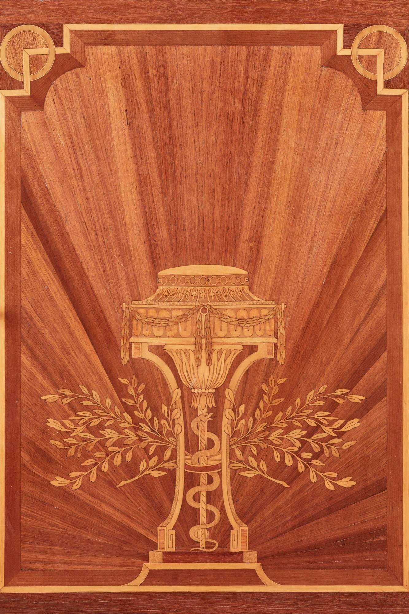 19th Century French Kingwood Marquetry and Parquetry Cabinet 3