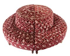 Large Pair of Early 20th Century Hotel Demilune Settee's Conversation Seat