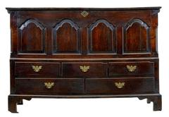 Late 17th Century Welsh Oak Mule Chest Coffer