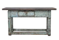 19th Century Painted Swedish Pine Kitchen Table