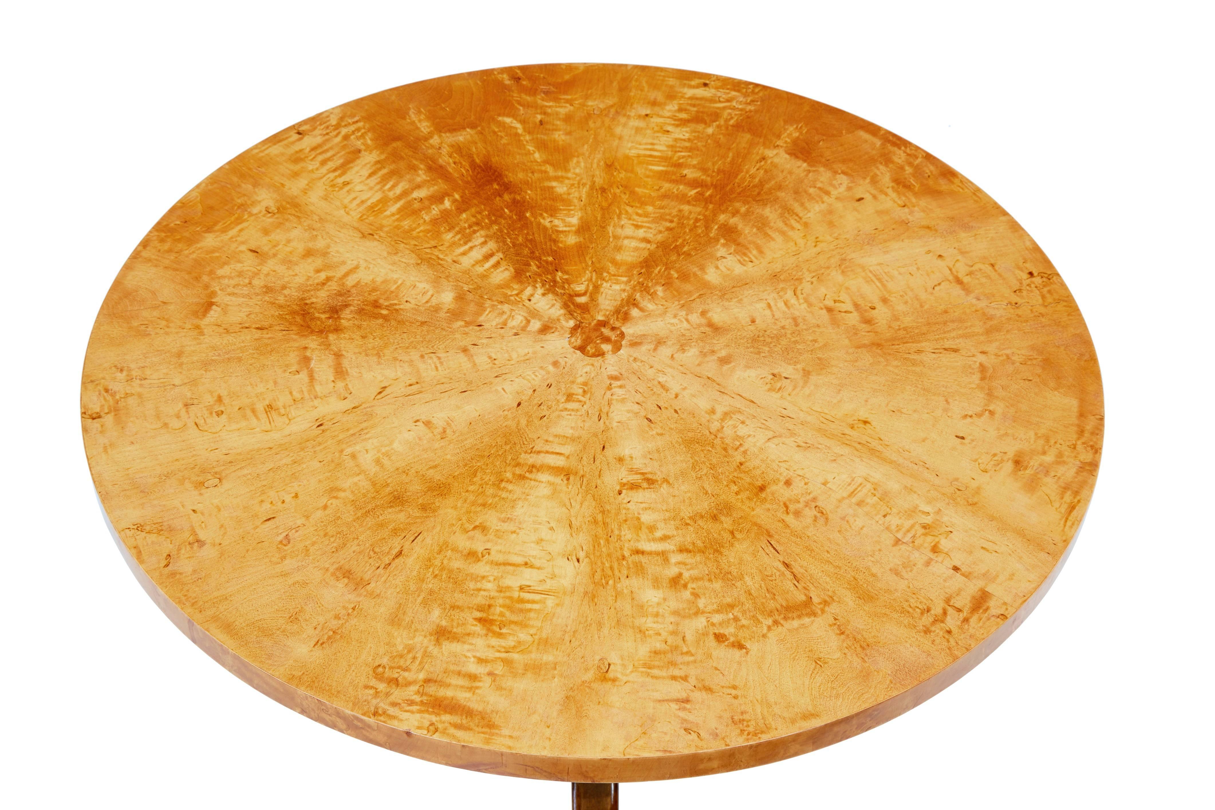 Art Deco 1950s Later Deco Swedish Birch Occasional Table