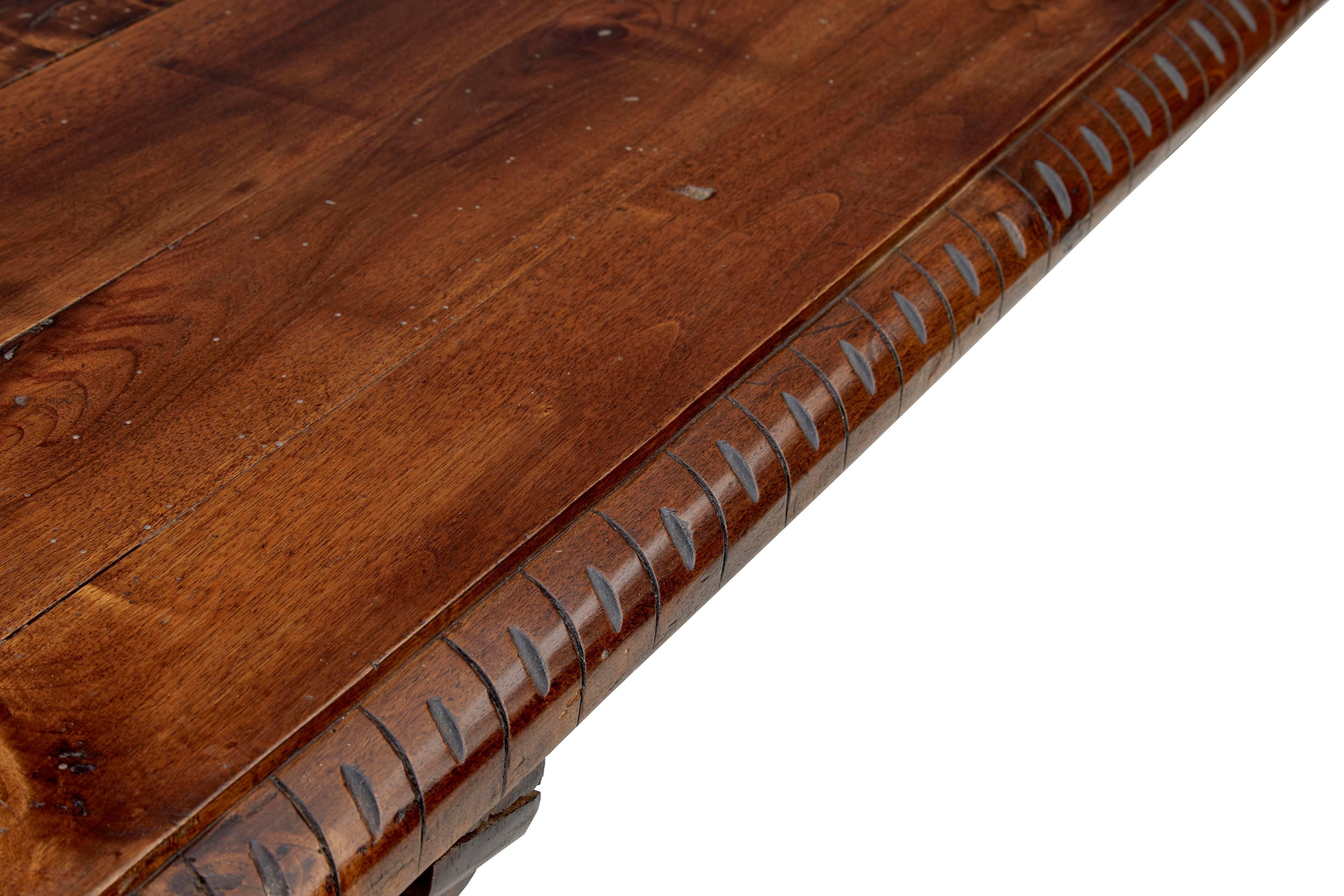 Walnut Large 19th Century Spanish Refectory Dining Table