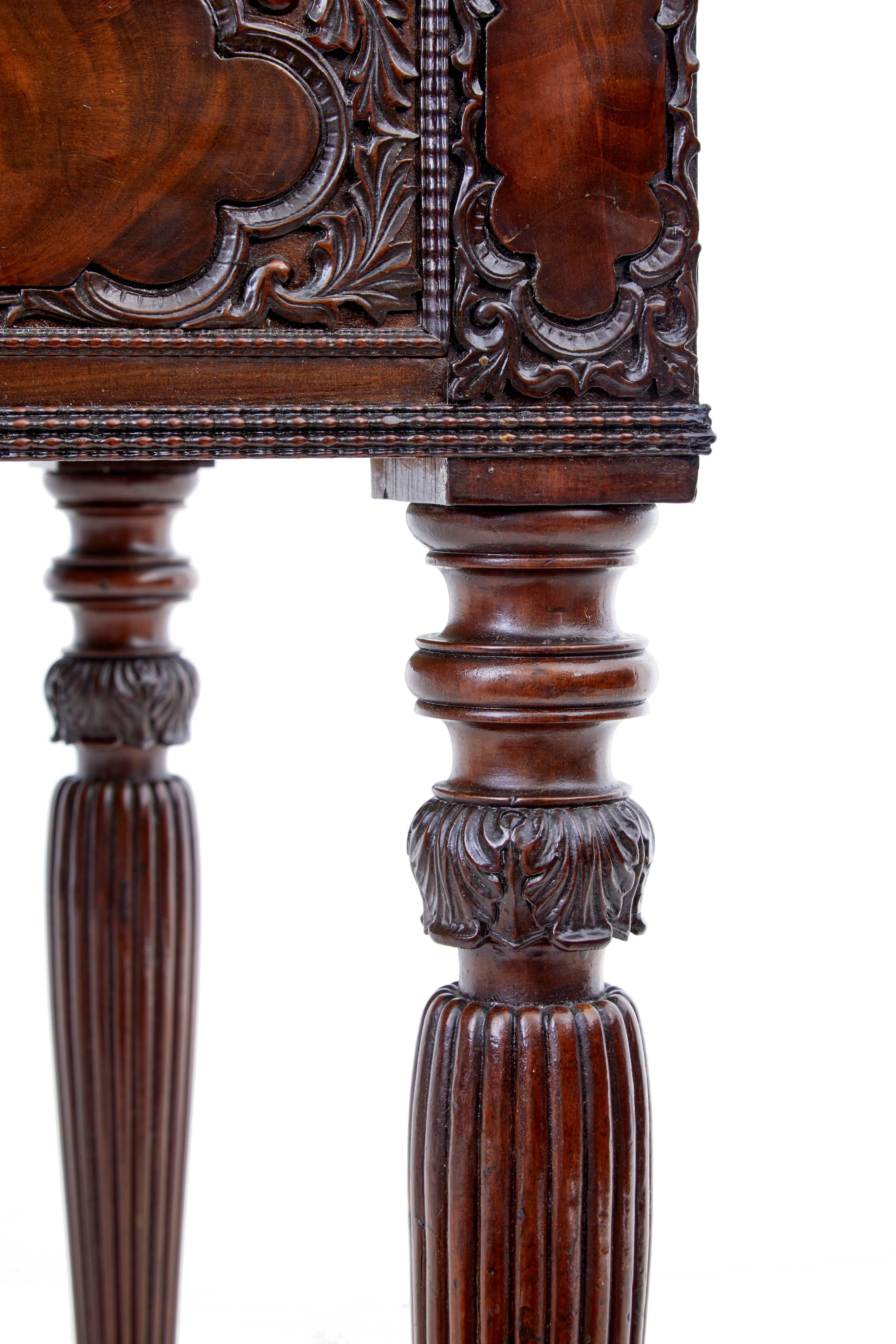 Fine Quality 19th Century Carved Mahogany Danish Writing Table 3
