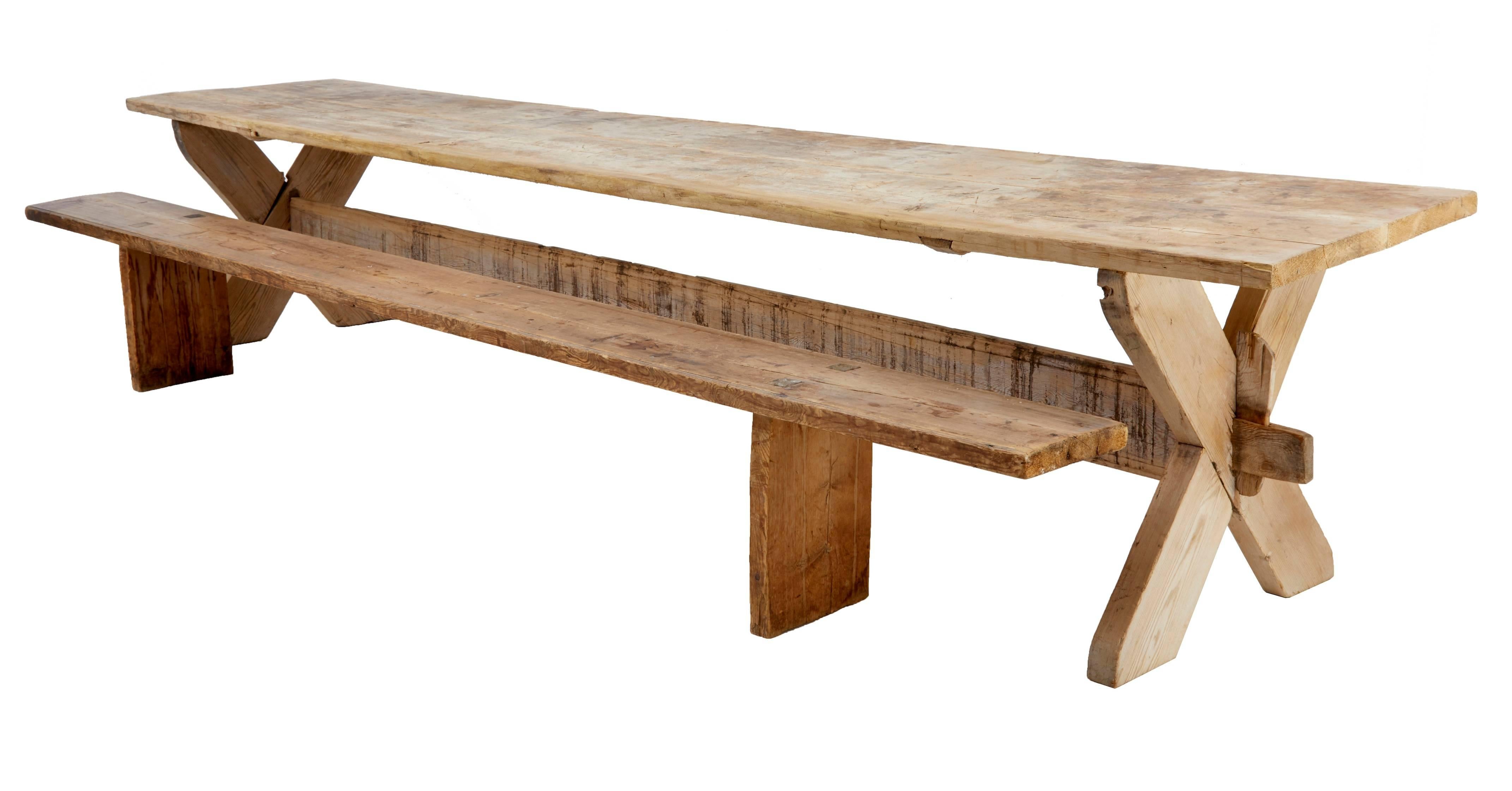 pine refectory table