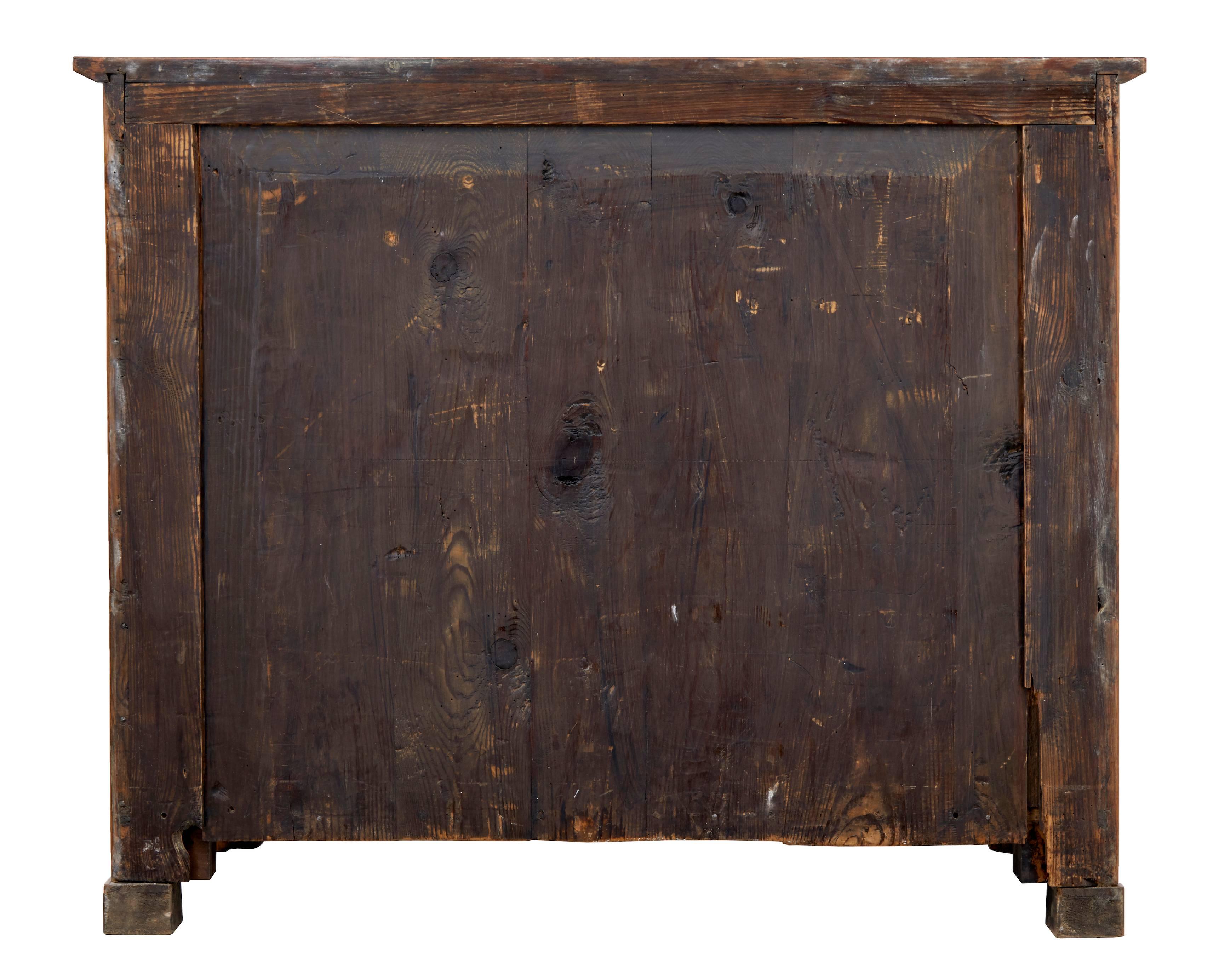 Woodwork Early 19th Century, Danish Walnut Commode Chest of Drawers