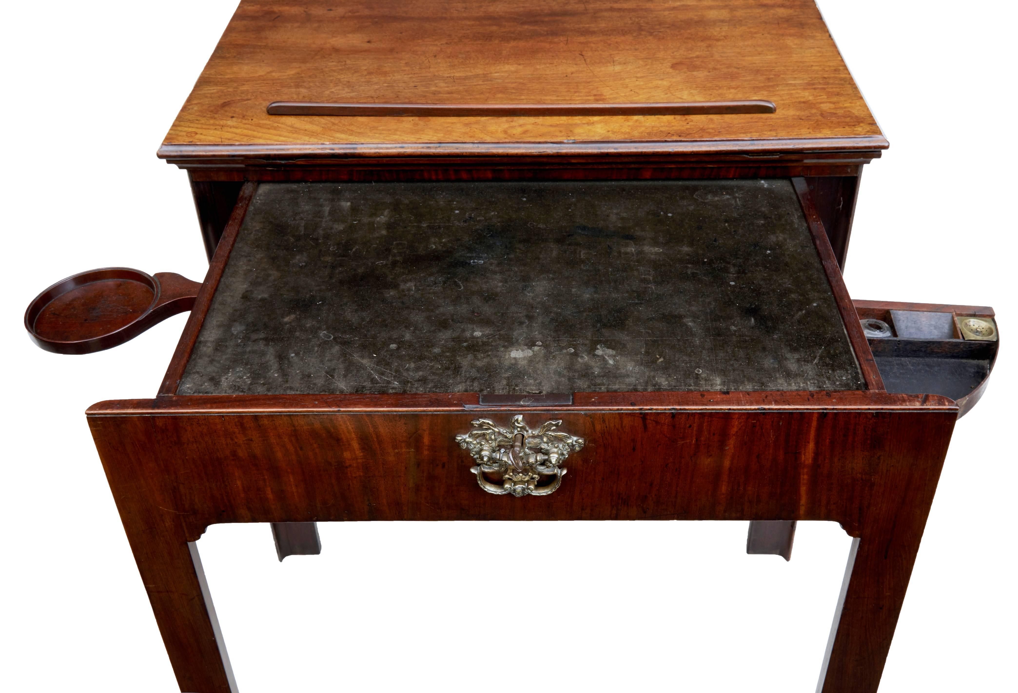 18th Century Fine Quality Georgian Mahogany Metamorphic Architects Desk