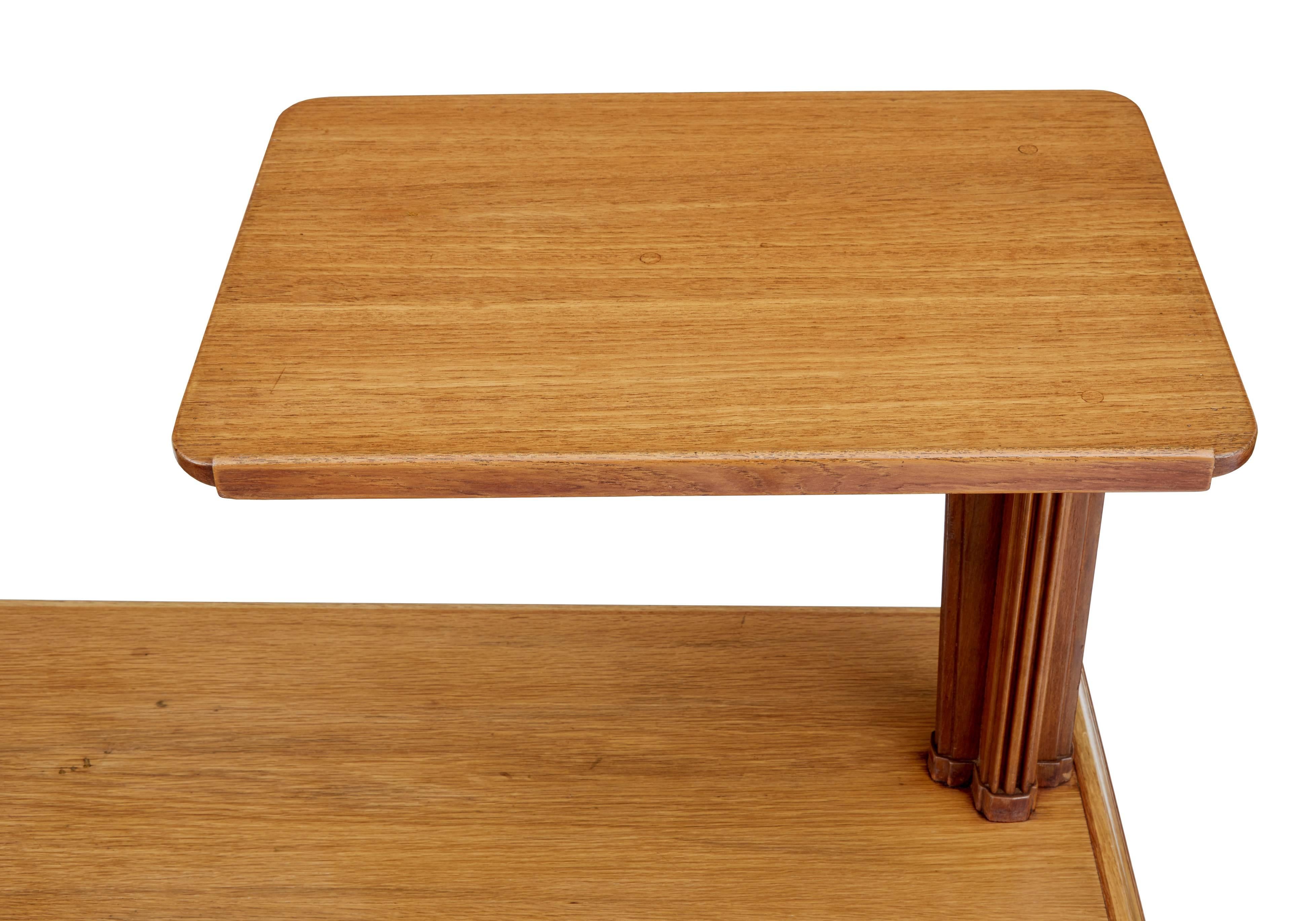Woodwork Art Deco Oak Lecturers Desk Table