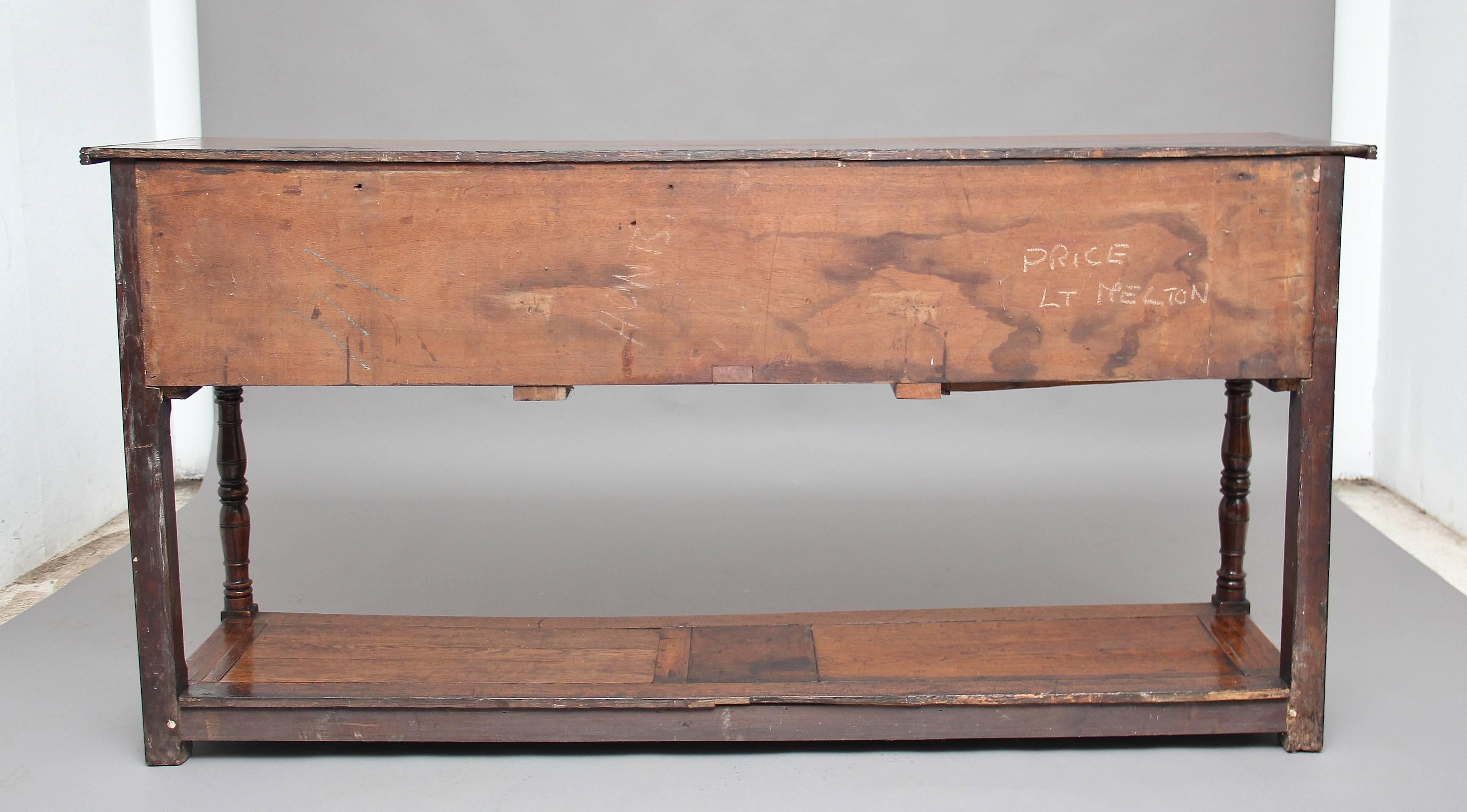 18th Century Georgian Oak Potboard Dresser Base 2