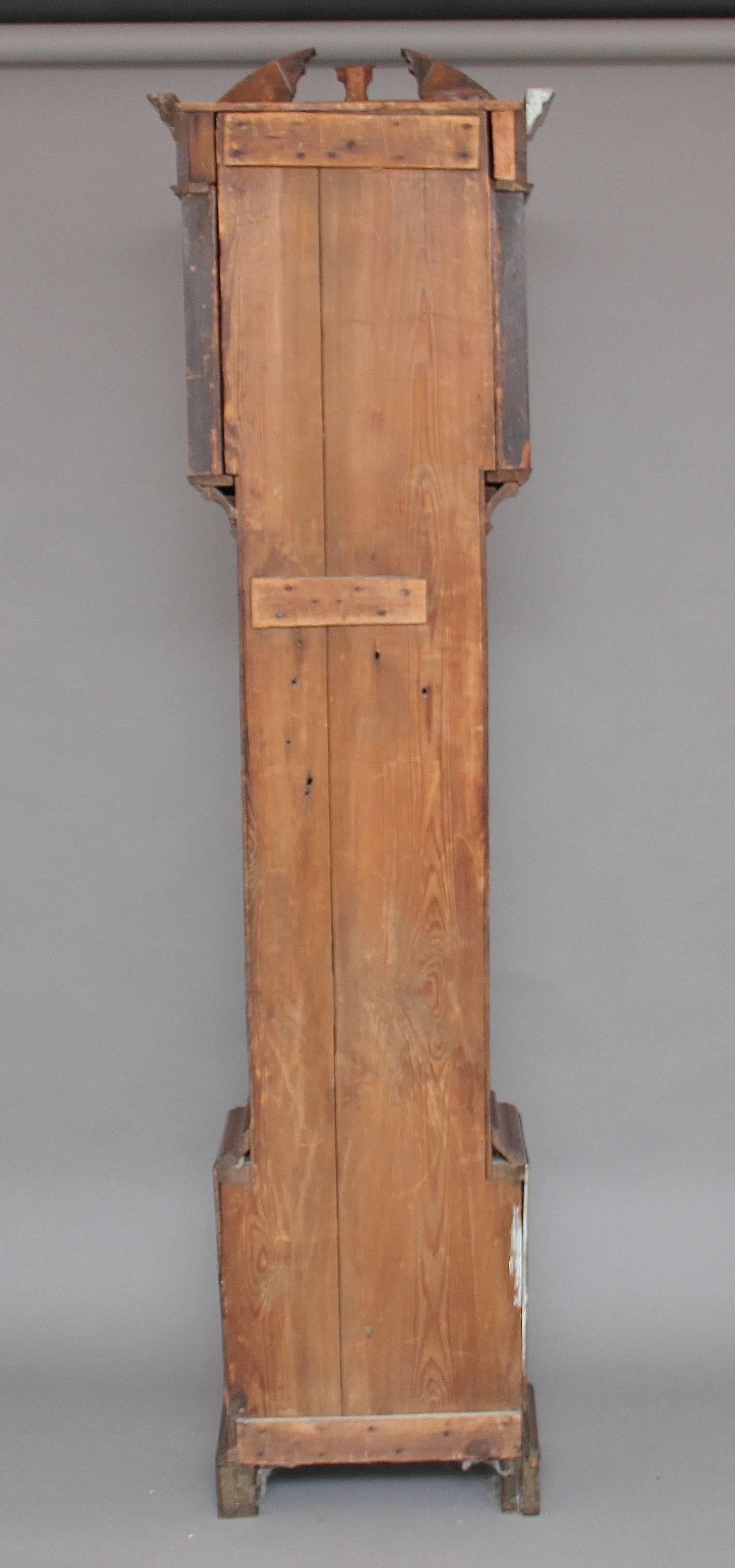 Woodwork 18th Century Oak Longcase Clock by William Hill