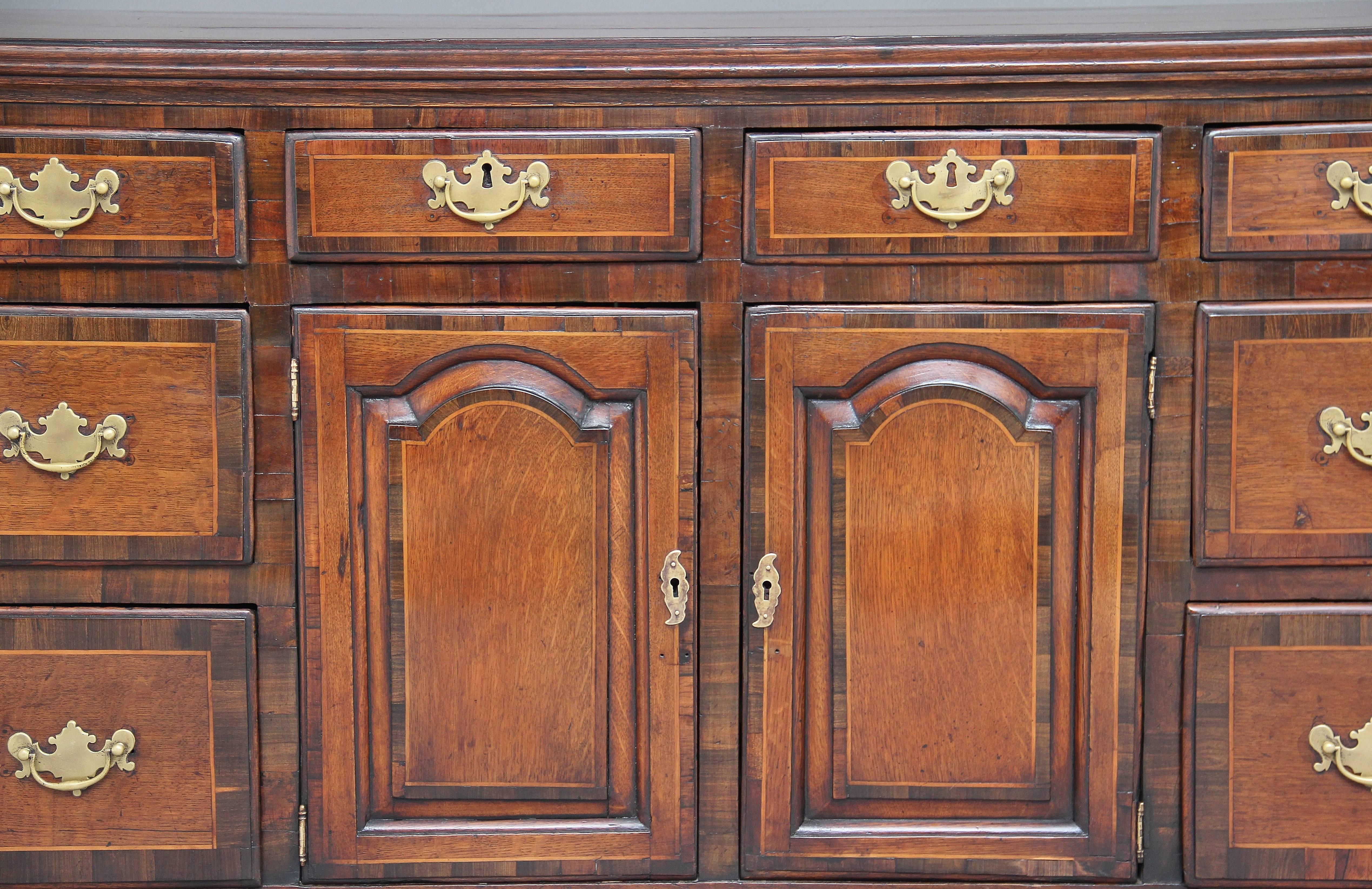 18th Century Georgian Oak Dresser Base In Good Condition In Debenham, Suffolk