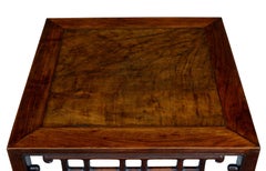 Early 19th Century Chinese Huanghuali and Burr Low Kang Table
