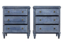 Pair of Small 19th Century Gustavian Influenced Commodes