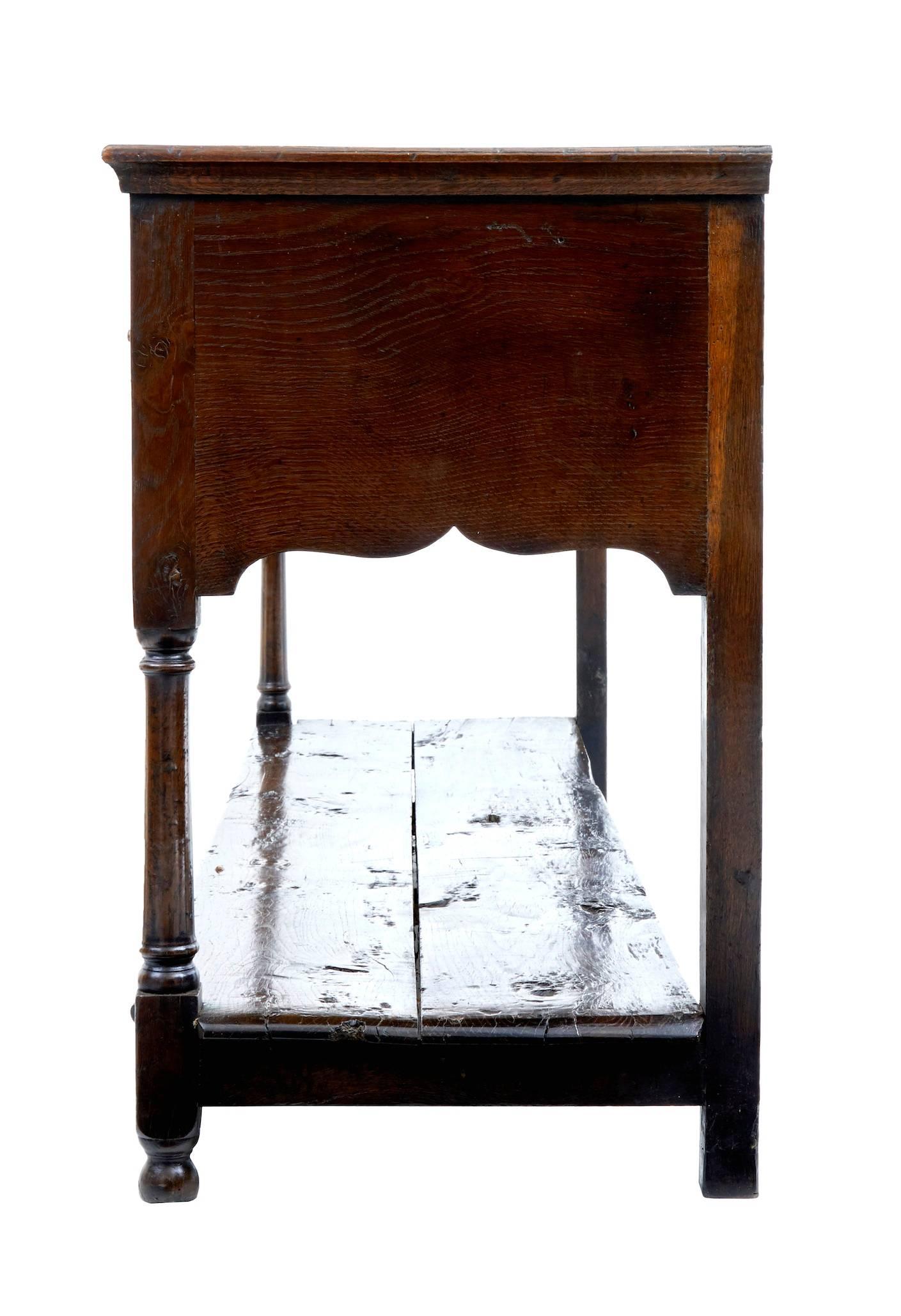 Georgian 18th Century Welsh Oak Pot Board Dresser Base
