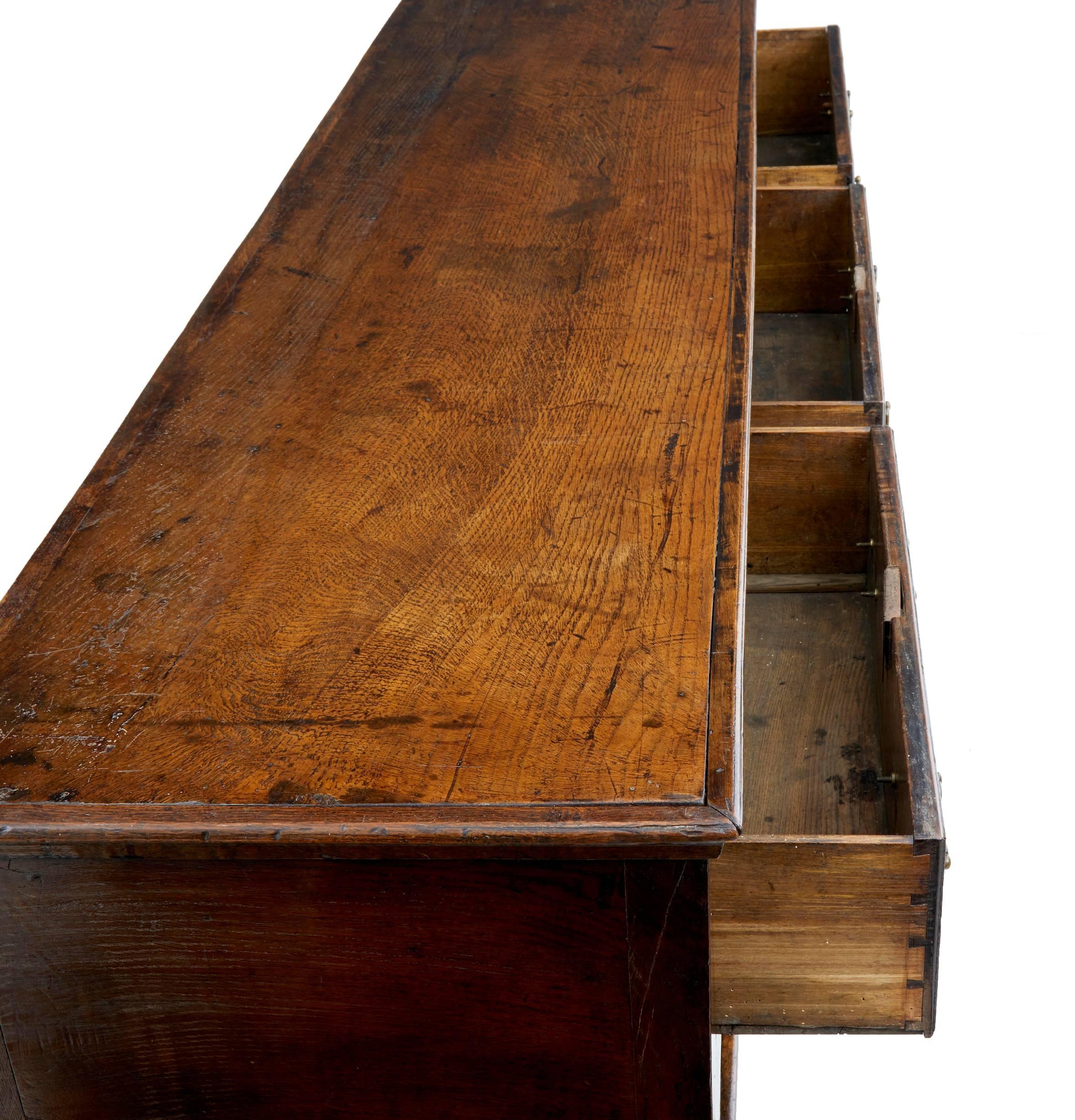 18th Century Welsh Oak Pot Board Dresser Base 2