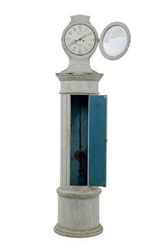 19th Century, Swedish Decorative Column Longcase Clock