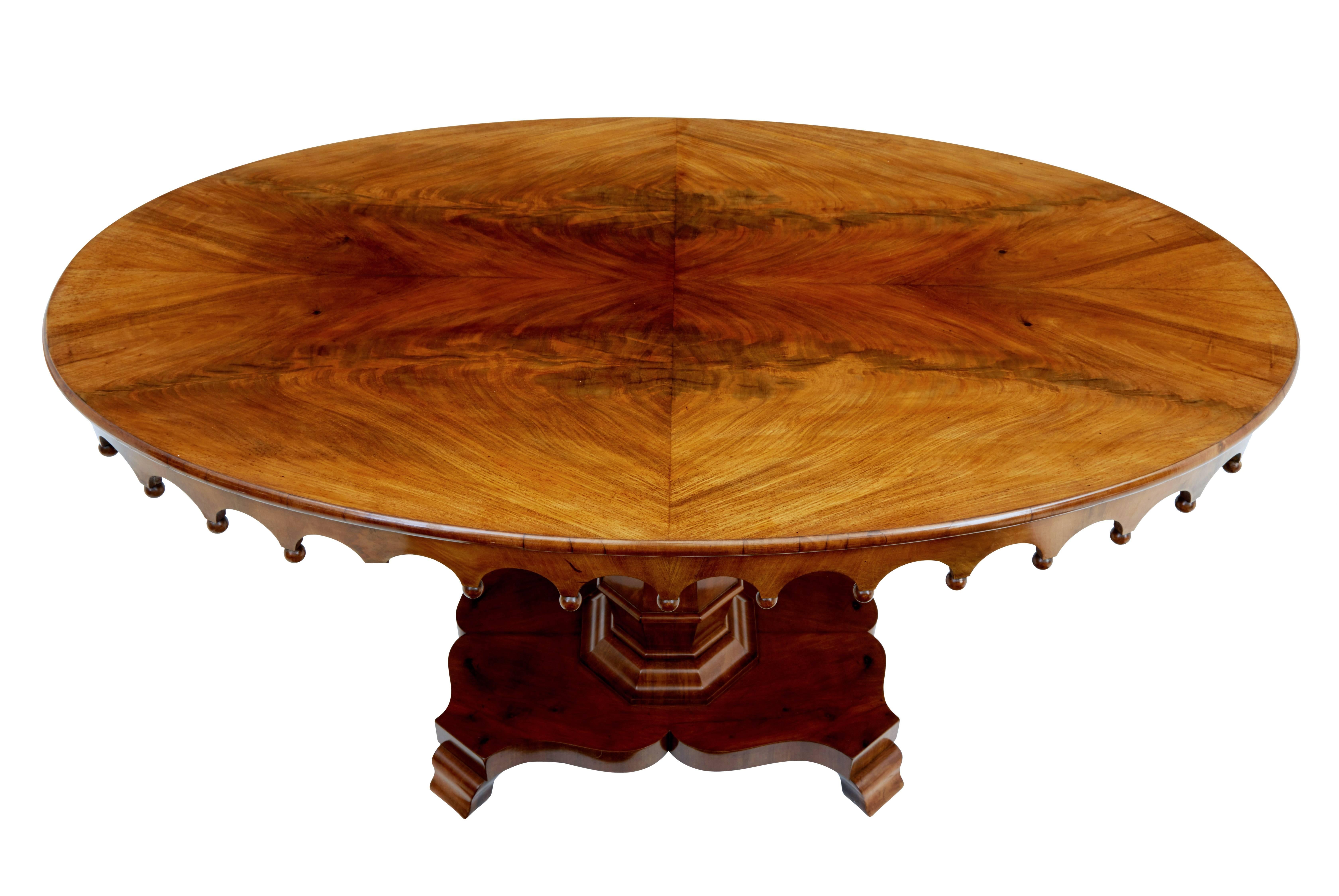 Woodwork 19th Century Danish Mahogany Center Table