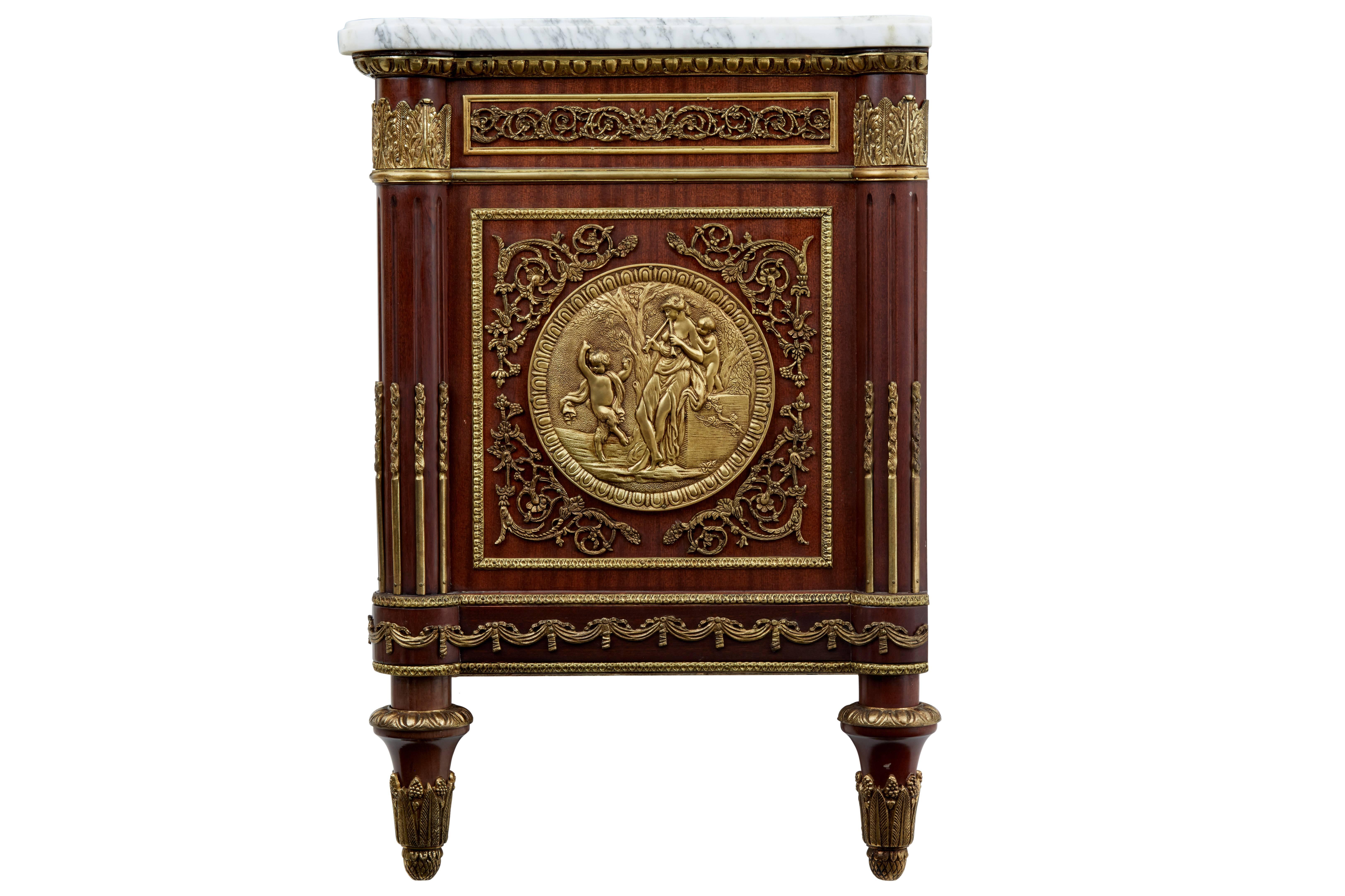 Woodwork 20th Century Louis XVI Influenced Commode a Vantaux