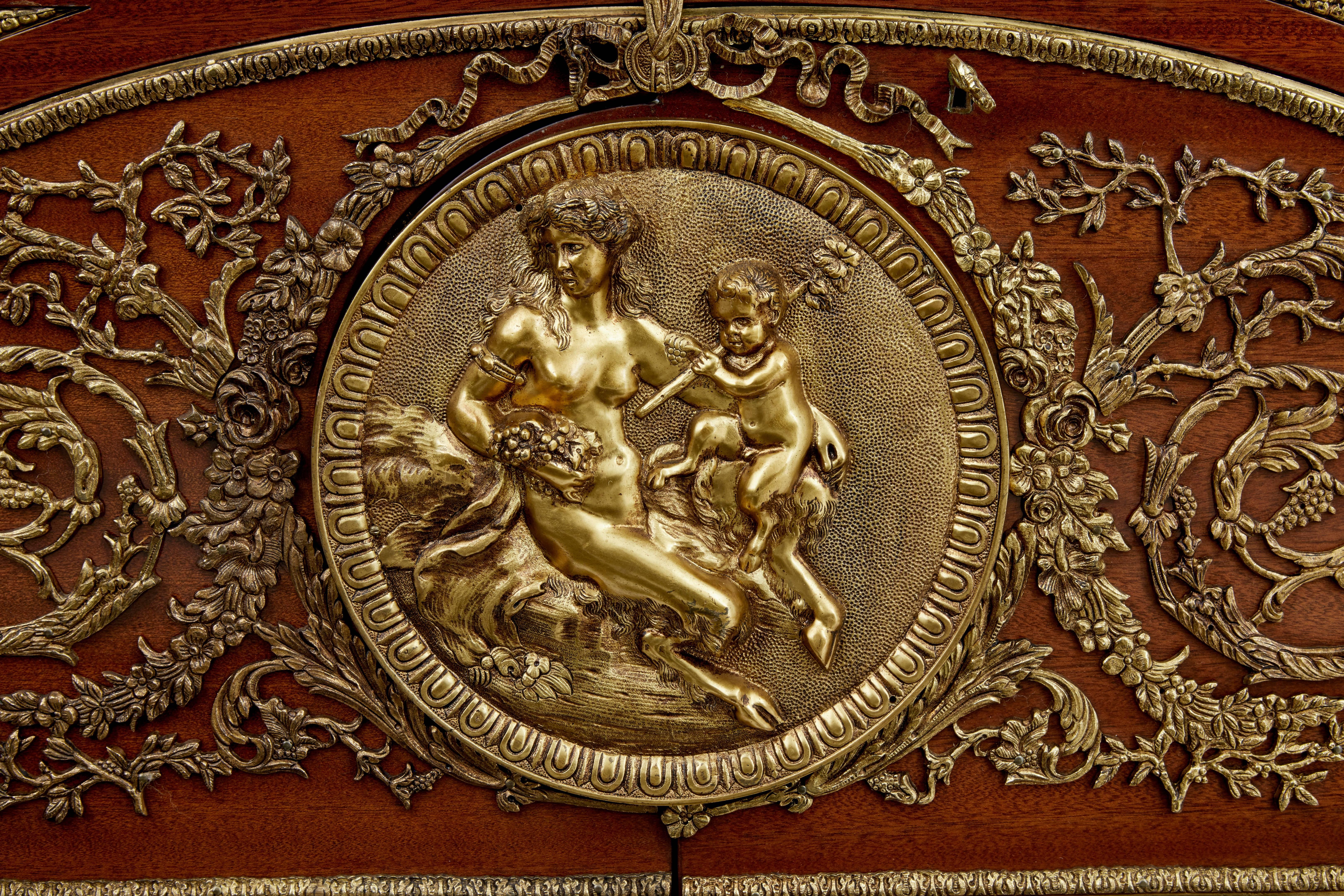 Mahogany 20th Century Louis XVI Influenced Commode a Vantaux