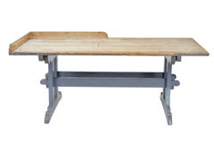 Large 19th Century Swedish Pine Bakers Table