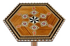 20th Century Small Damascan Inlaid Games Table
