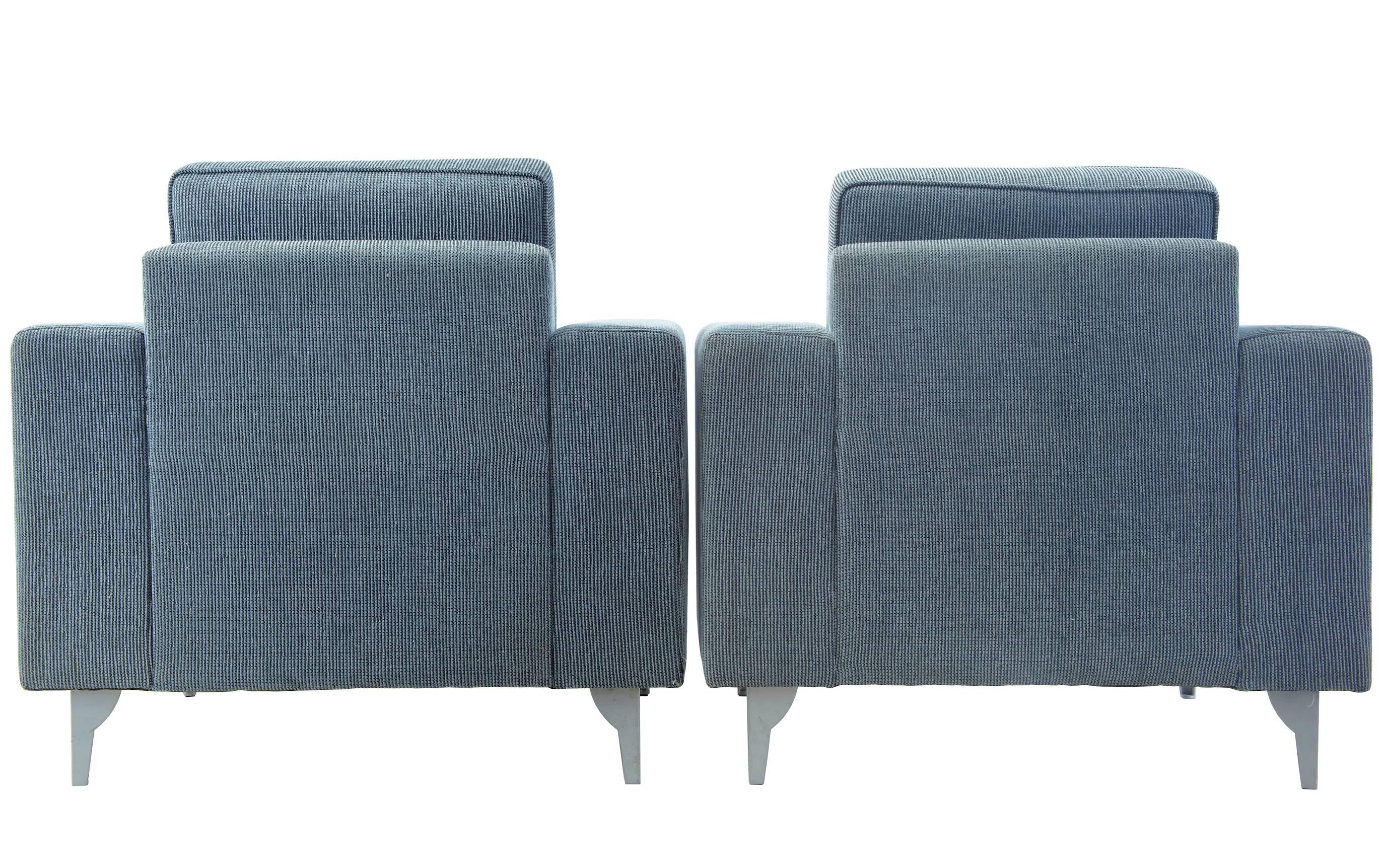 Scandinavian Modern Pair of 20th Century Lounge Chairs