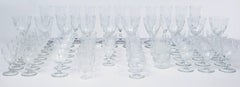 Fine Collection of 1930s Riihimaki Savoy Vine Etched Glasses