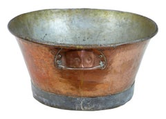 Arts & Crafts Scandinavian Copper Tub Pot