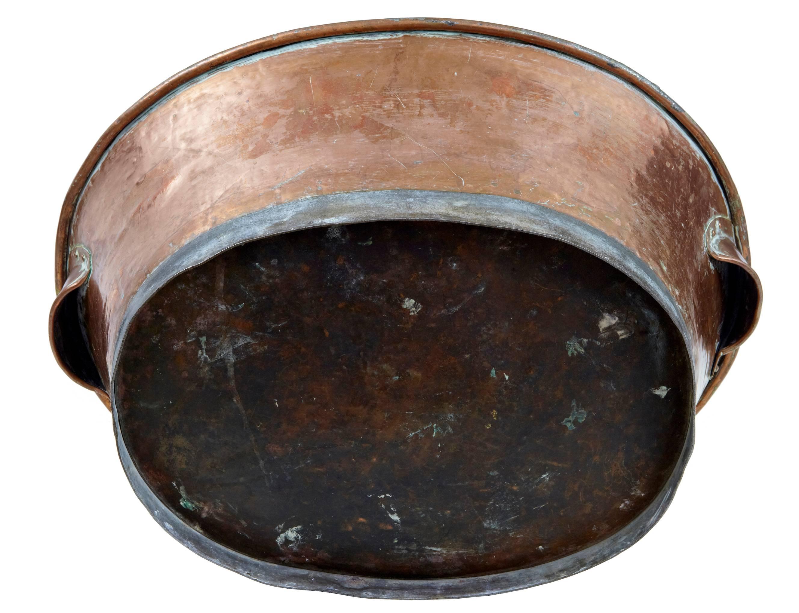 Arts and Crafts Arts & Crafts Scandinavian Copper Tub Pot