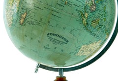 1950s Swedish Globe by Jordglob on Beech Stand