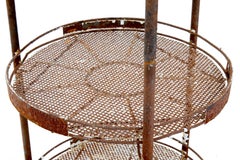 Early 20th Century Metal Seed Bulb Rack for Gardening