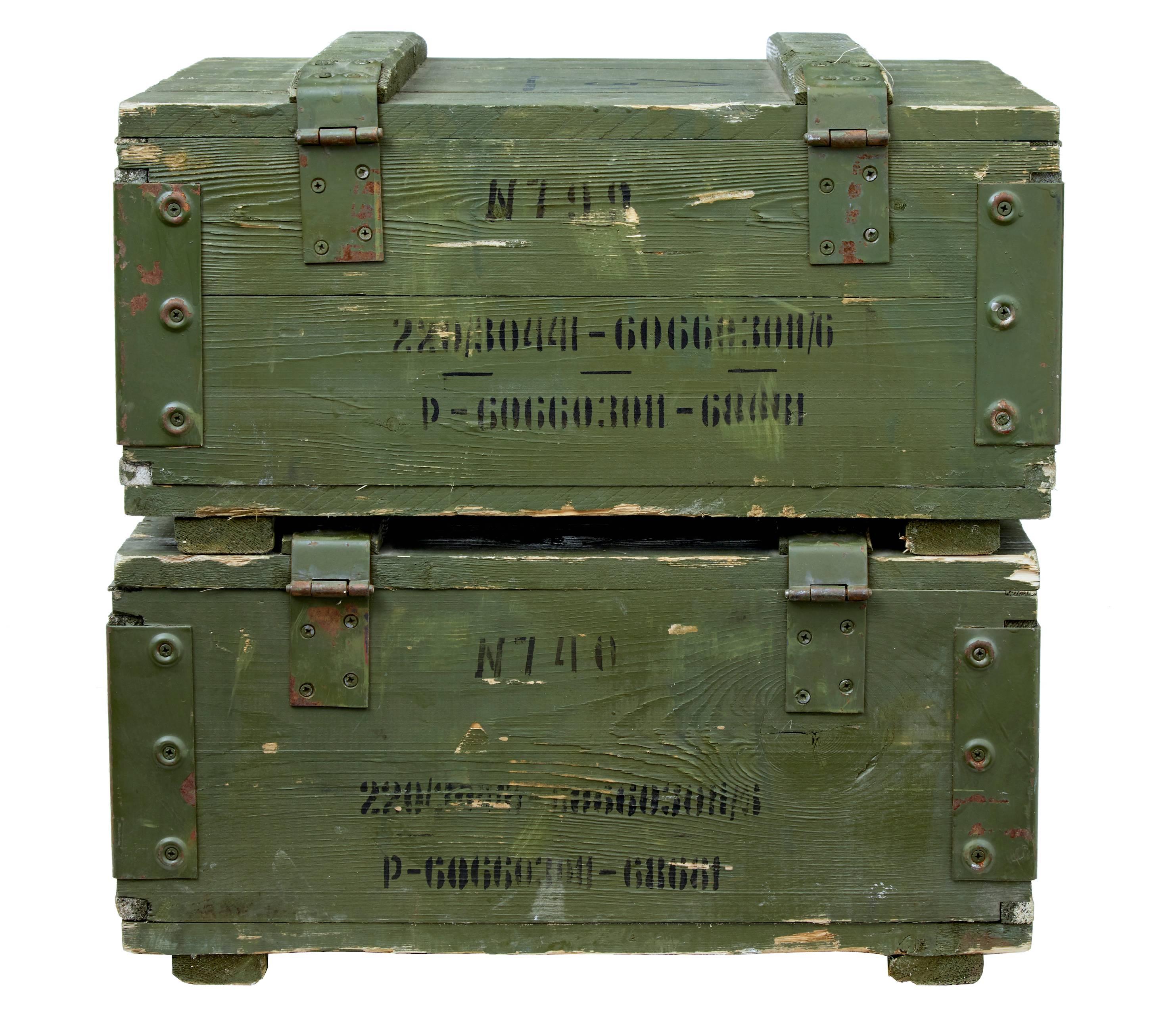 ammunition boxes