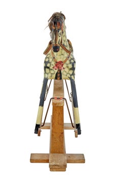 Late 19th Century Large Rocking Horse by Collinson of Liverpool
