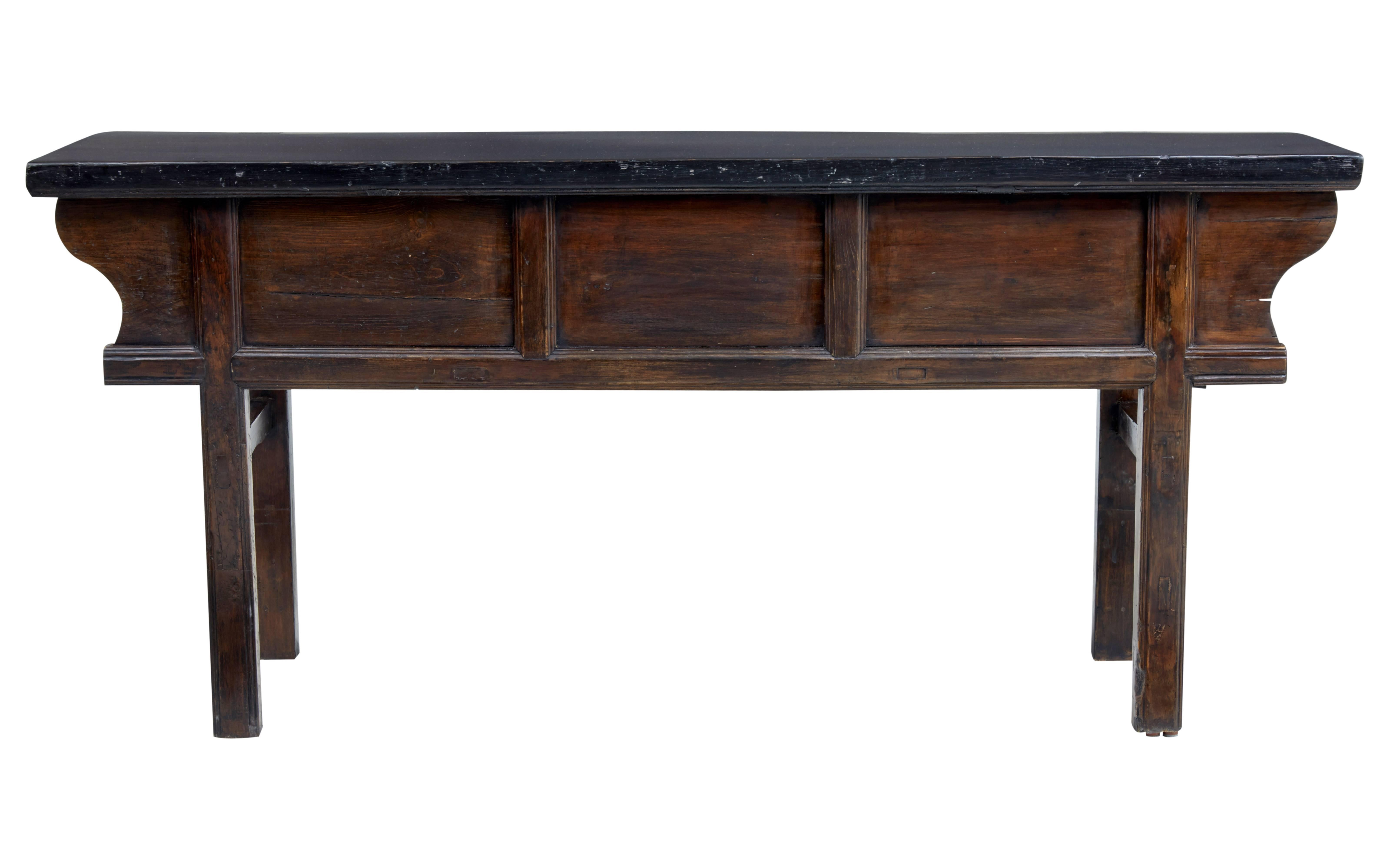 Chinese Export 19th Century Chinese Elm Dresser Base