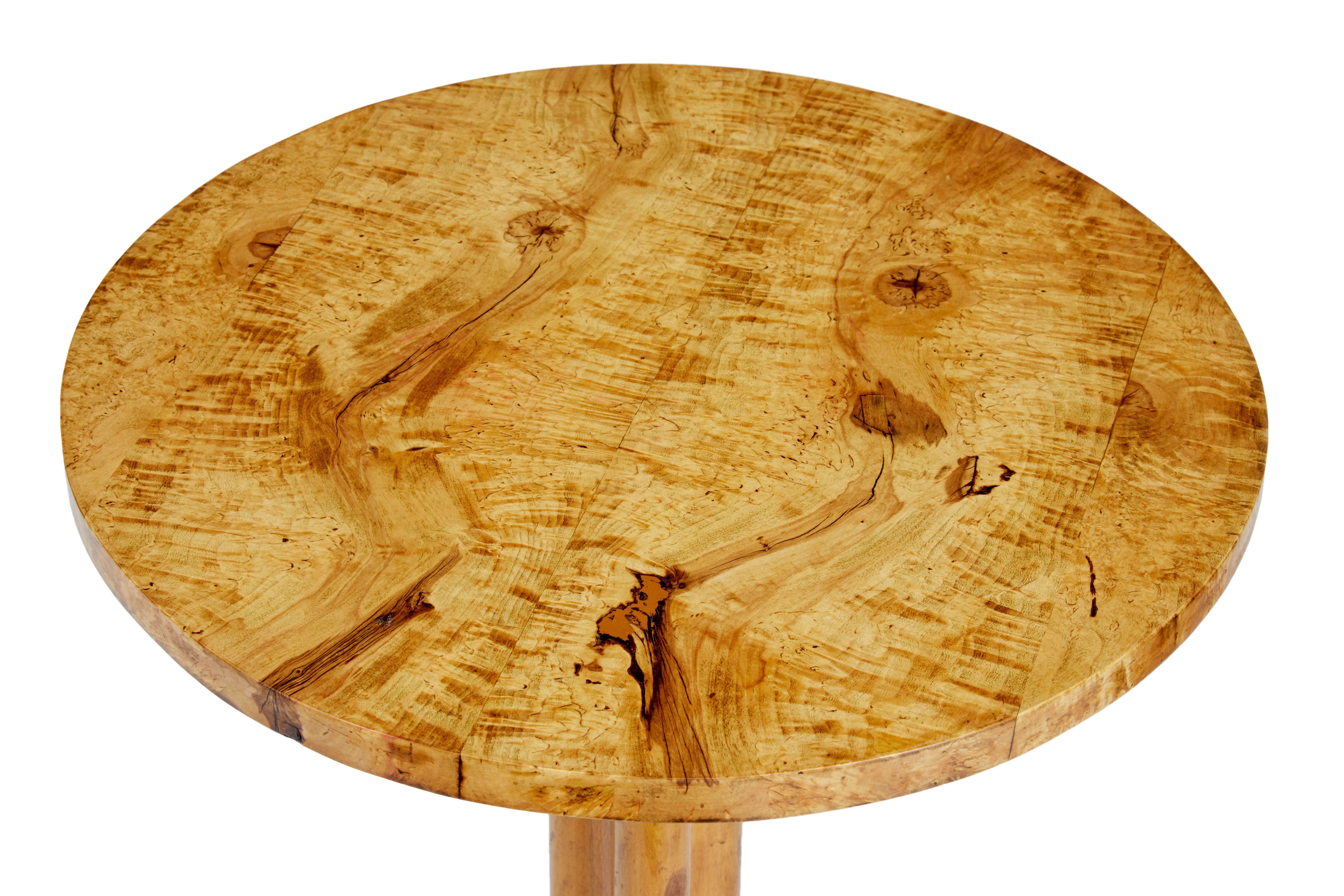 Gustavian 19th Century Birch Root Occasional Table