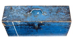 Early 20th Century Swedish Pine Painted Tool Box