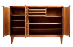 20th Century Scandinavian Modern Flame Mahogany Sideboard