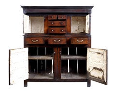17th Century English Oak Court Cupboard