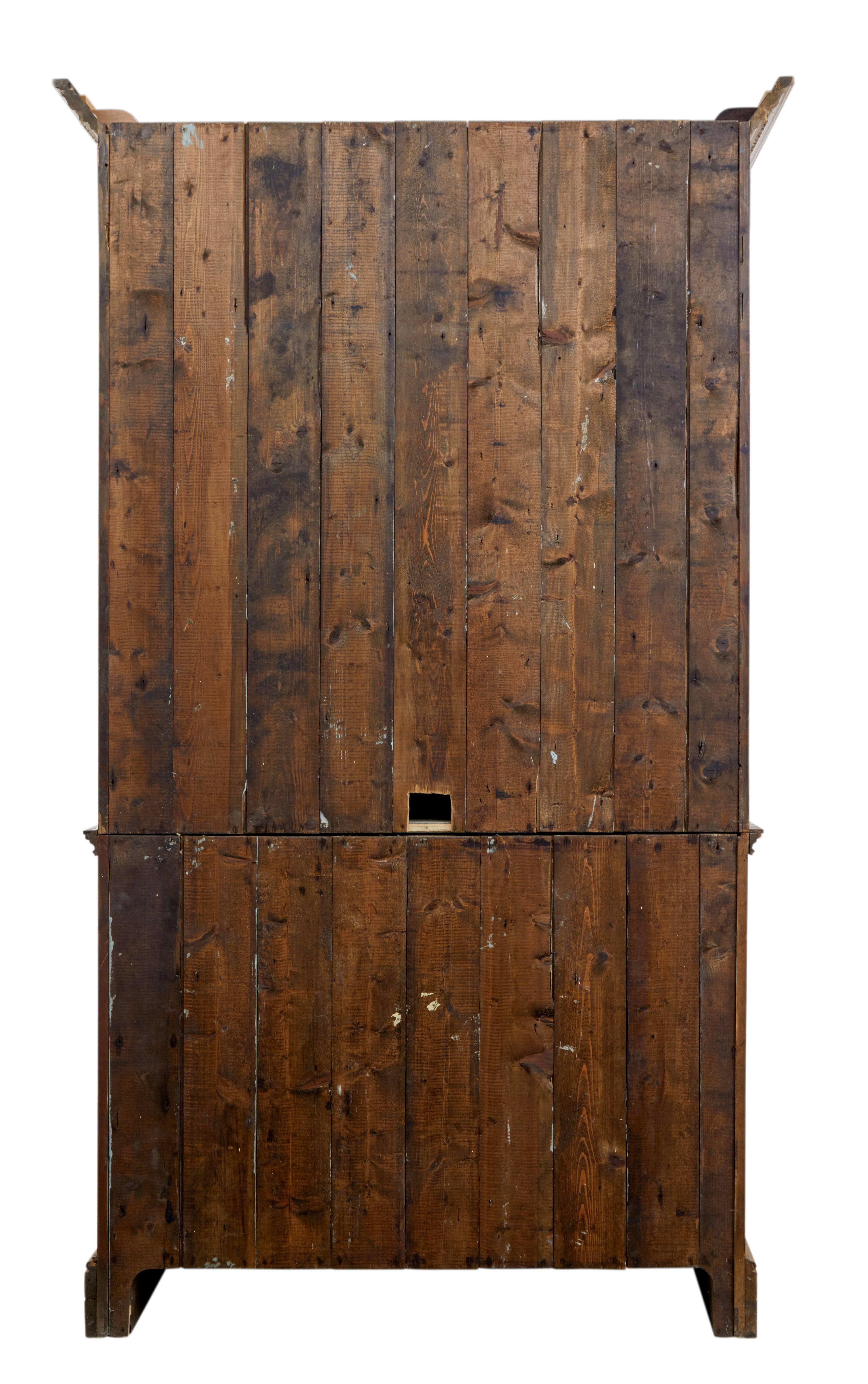 British Architectural early 19th century converted pine cabinet