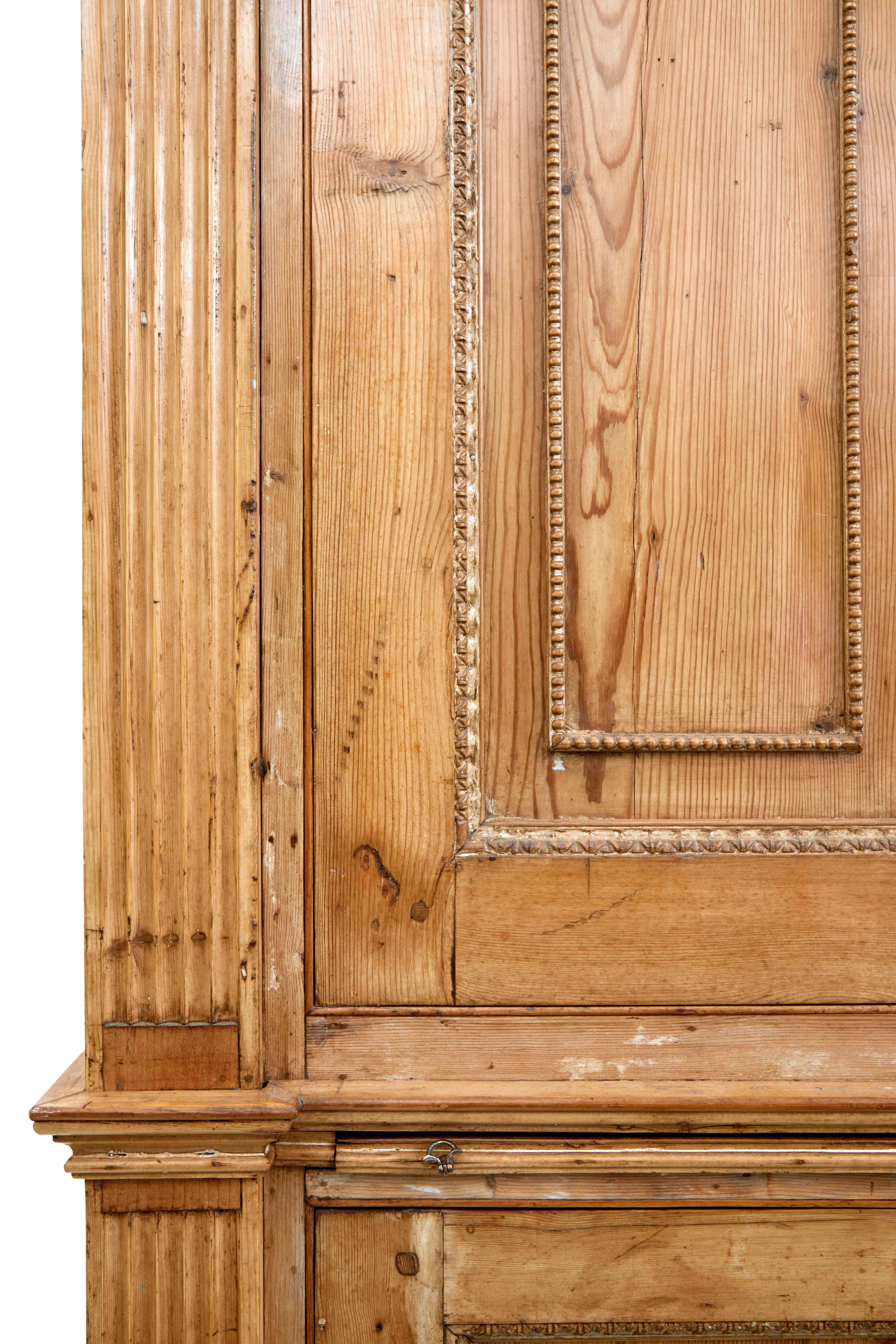 19th Century Architectural early 19th century converted pine cabinet