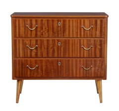 1960s Scandinavian Modern Small Teak Chest of Drawers