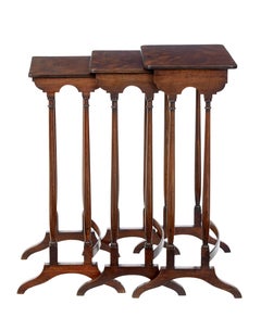Nest of Three 19th Century Mahogany Tables