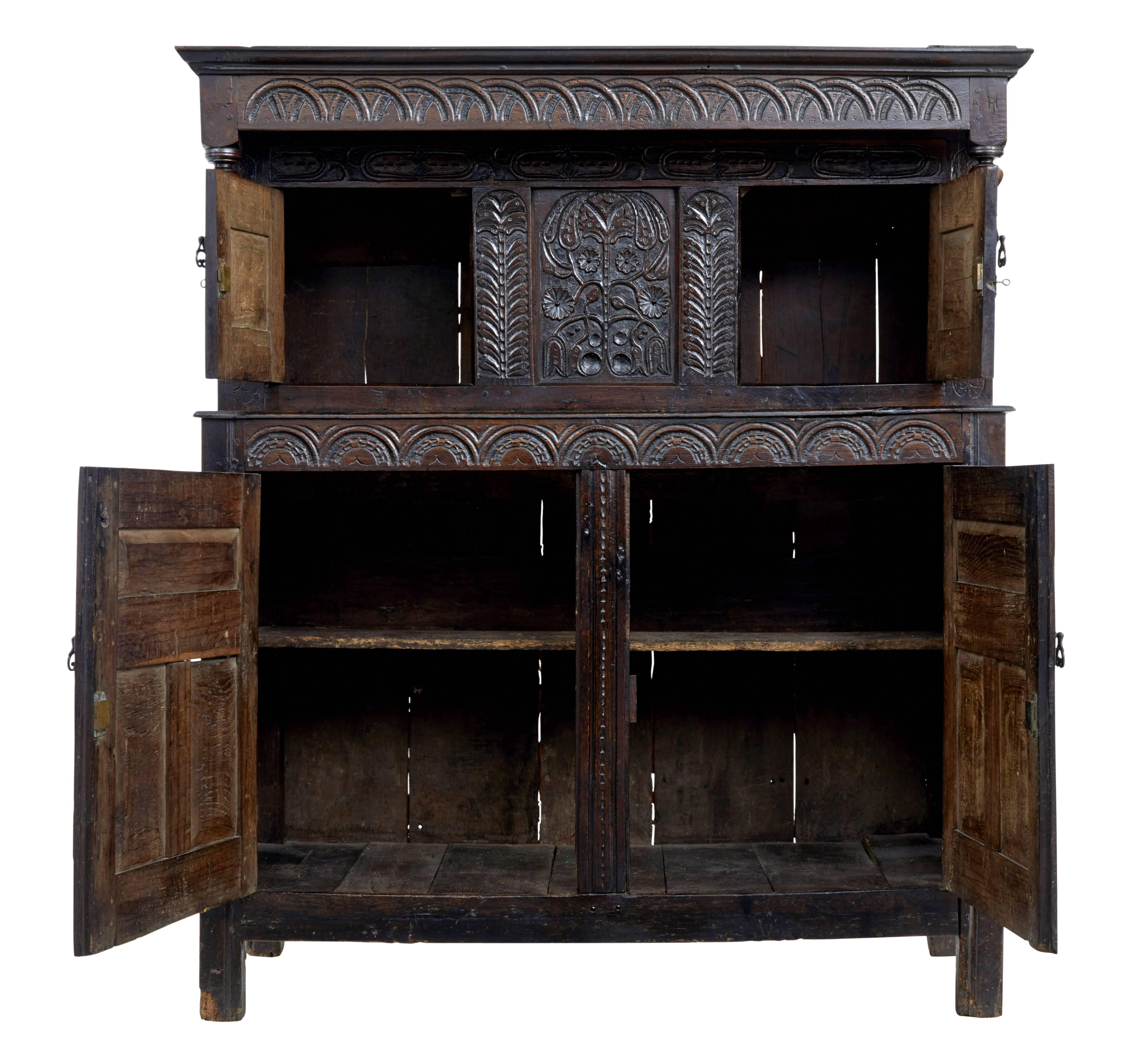 17th century court cupboard