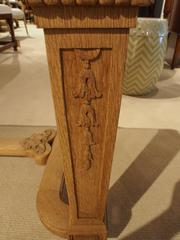 Carved Oak Writing Table Desk, circa 1900