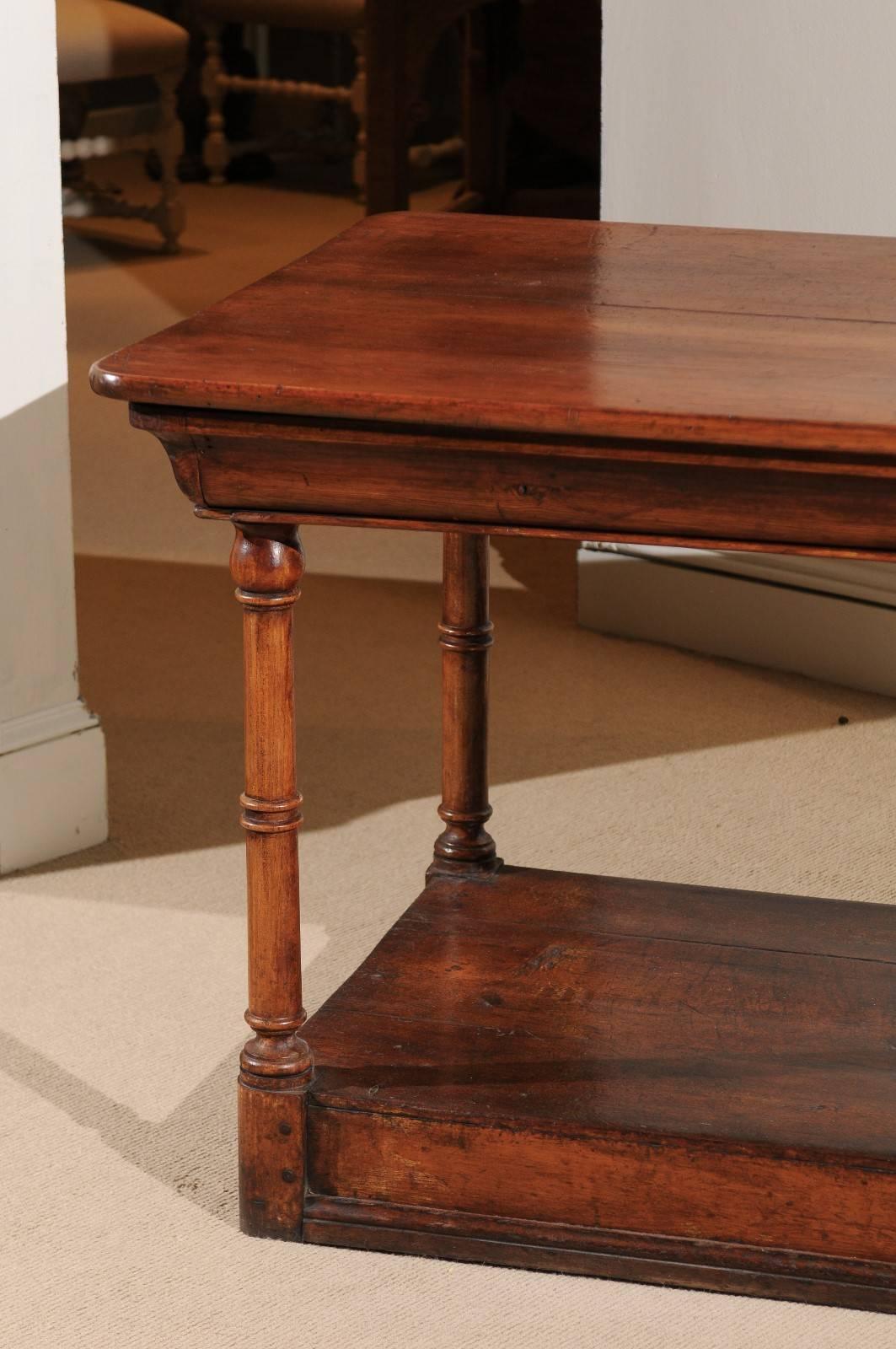 Louis-Philippe Tailor Table in Red Pine, circa 1850, Long French Table For Sale 3