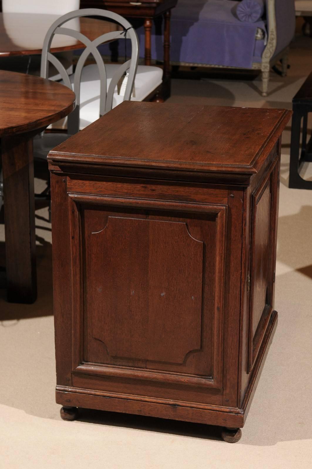 Oak Confiturier with Working Key and Lock, French, circa 1900 For Sale 6