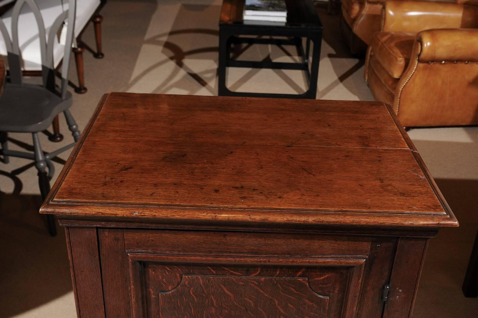 Oak Confiturier with Working Key and Lock, French, circa 1900 For Sale 4