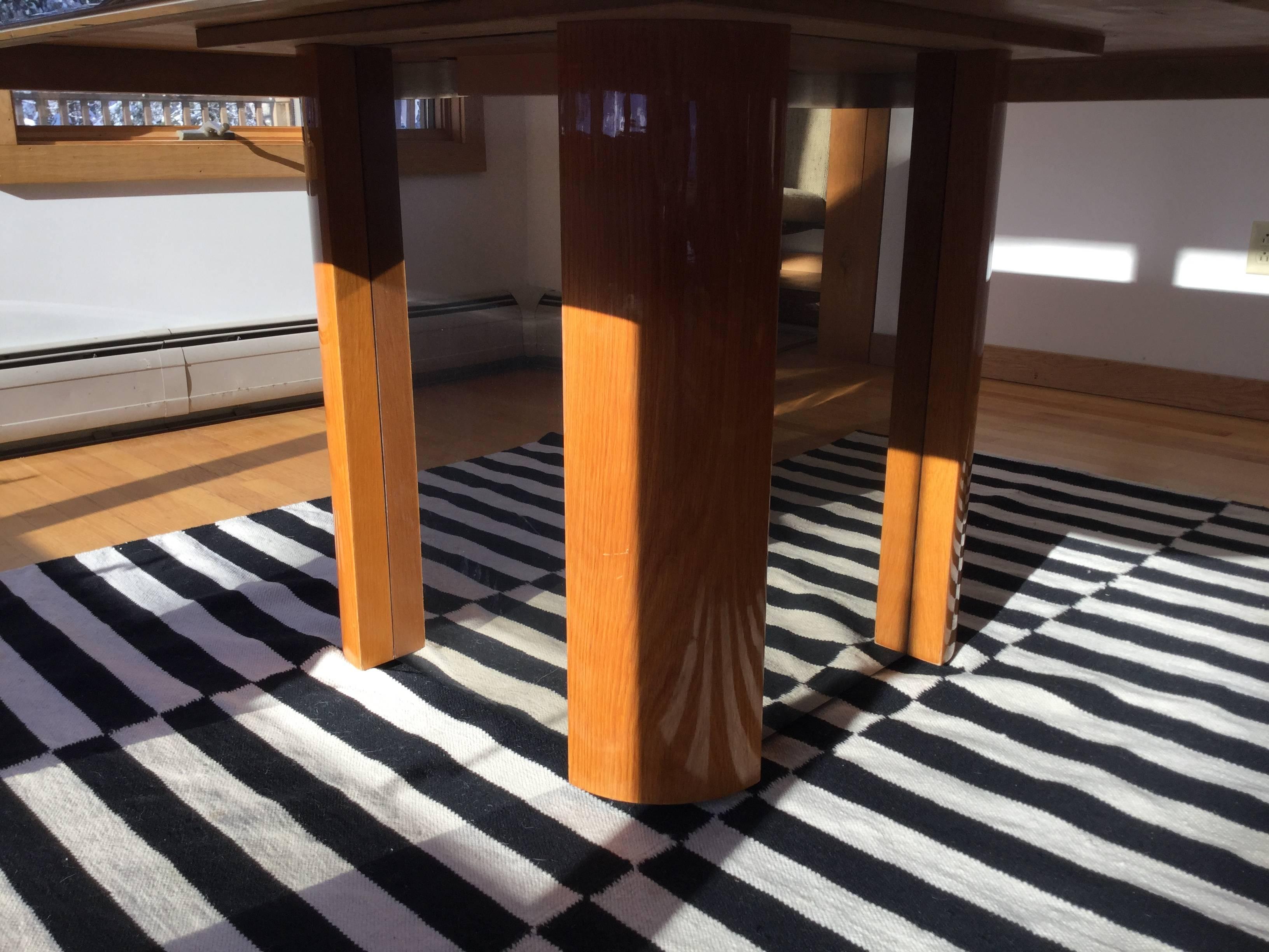 American Modern and Sleek Brueton Dining Table For Sale