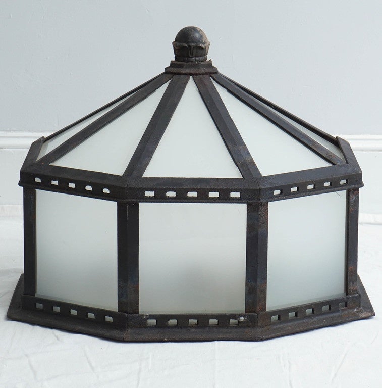 a large pair of otuside garden lanterns.
they are heavy and well made. show signs of use that only add character to the lights.